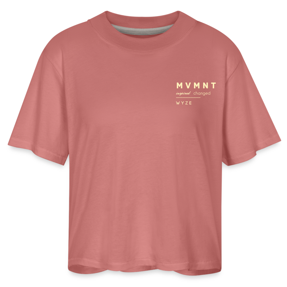 WT04 Boxy Tee (Muave, Women's) - mauve