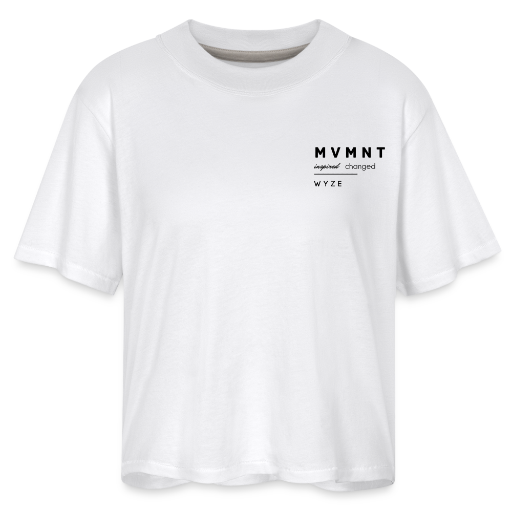 WT04 Boxy Tee (White, Women's) - white