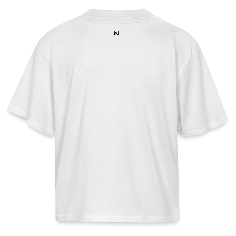 WT04 Boxy Tee (White, Women's) - white