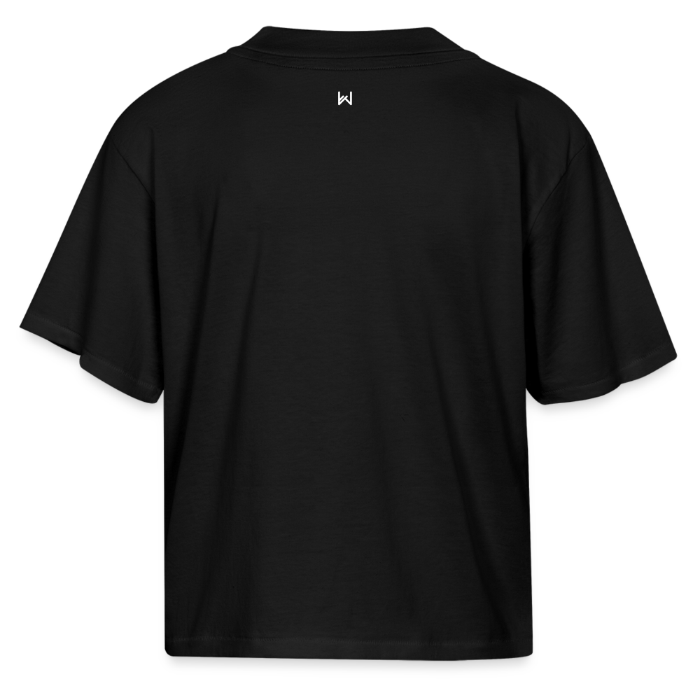 WT04 Boxy Tee (Black, Women's) - black