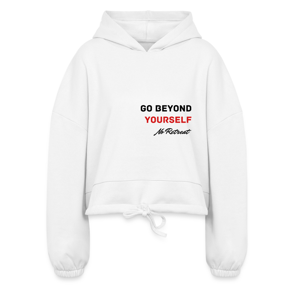 WH02 Hi-lo Hoodie (White, Women's) - white