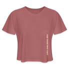 WT04 FTWC Cropped Tee (Mauve, Women's) - mauve