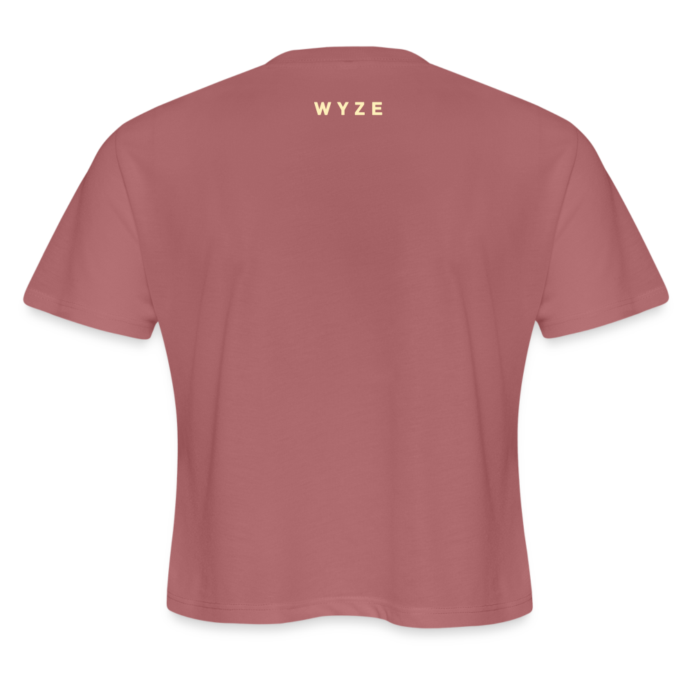 WT04 FTWC Cropped Tee (Mauve, Women's) - mauve