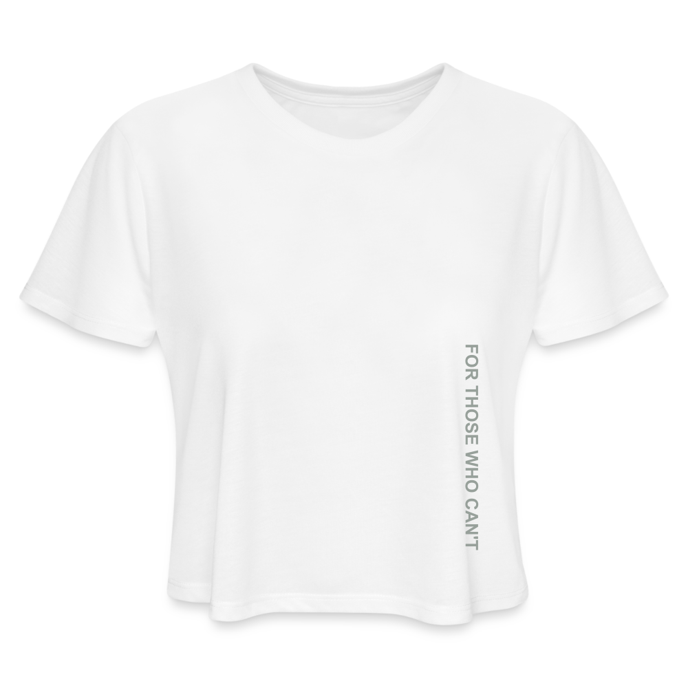 WT04 FTWC Cropped Tee (White, Women's) - white